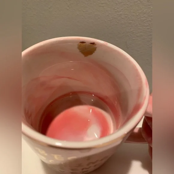 Best F❤️cking Friend Ever mug pink and white marbled Gold writing and trim - Picture 2 of 9